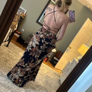 Lulus Maxi Dress navy blue